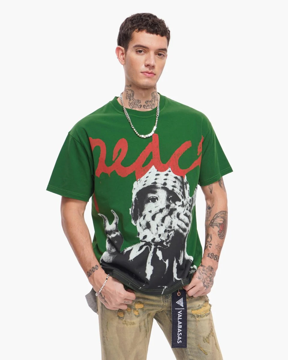 Valabasas Tee Peace Green