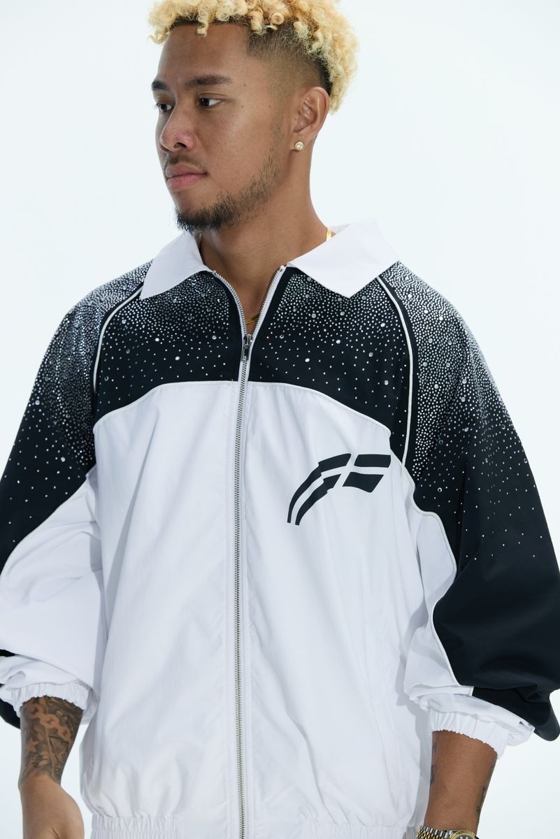 White / Black "Astral" windbreaker RVS