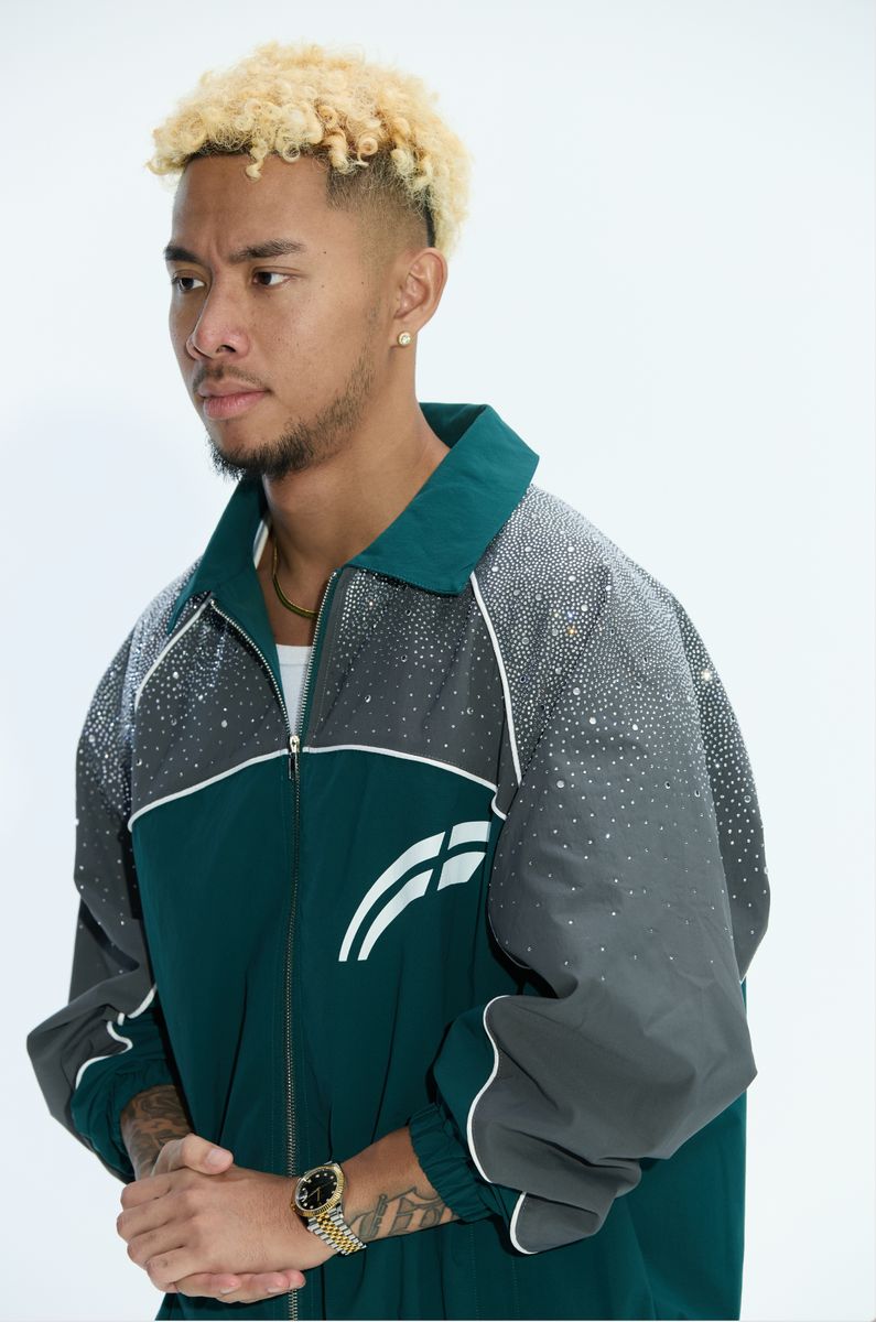 Emerald/ Grey "Astral" windbreaker (future) RVS