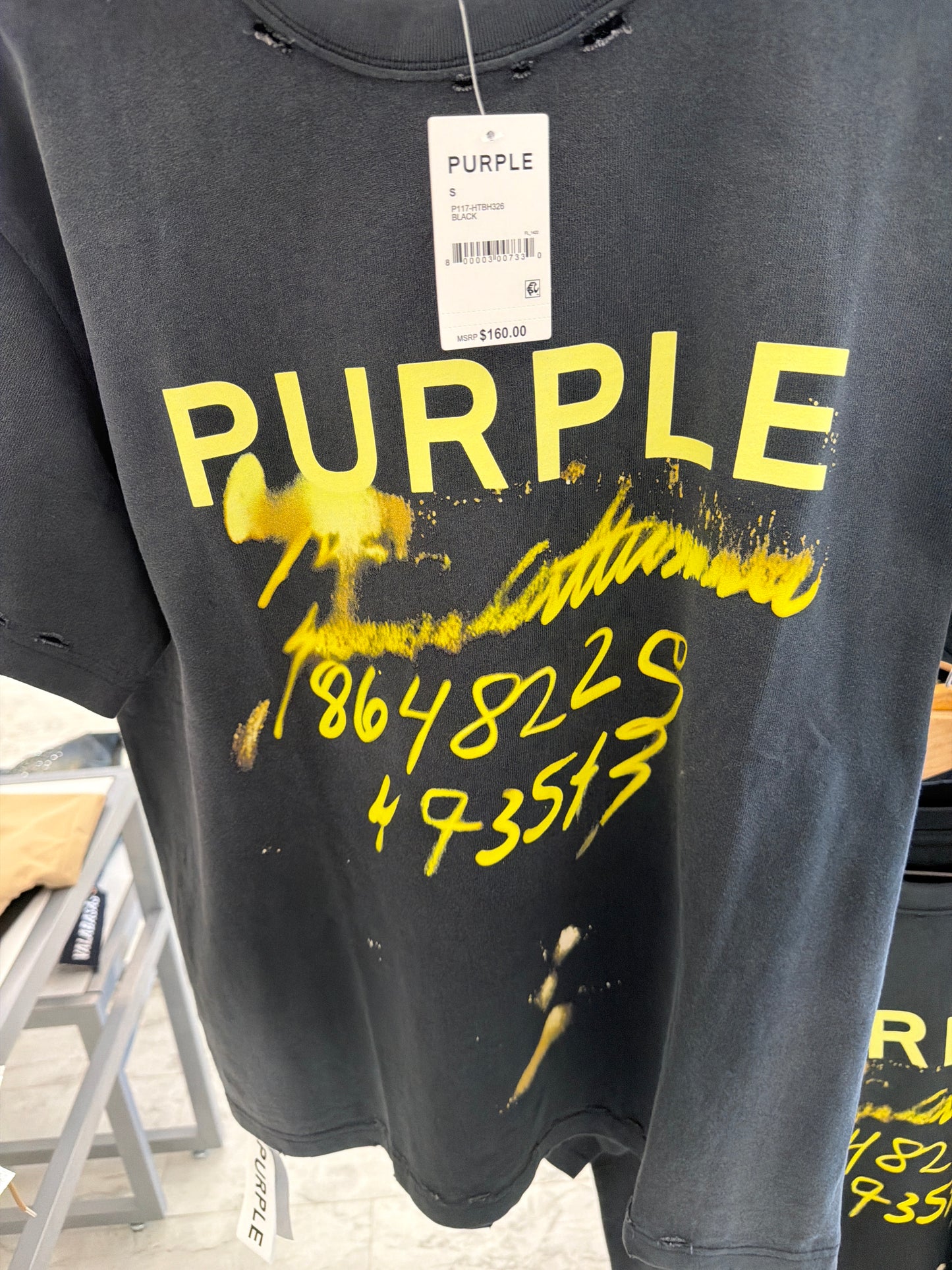 purple neon shirt￼