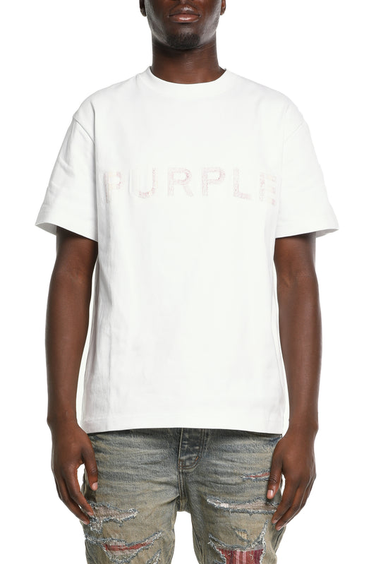 Purple HWT Jersey SS Tee Brilliant White