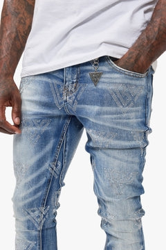 Valabasas Jeans Stacked Blue Wash
