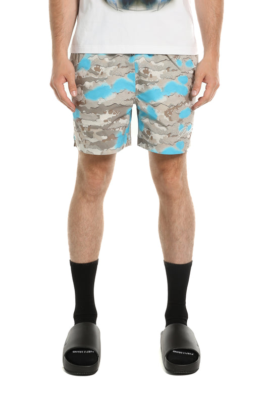 Purple ALL ROUND SHORTS Camo