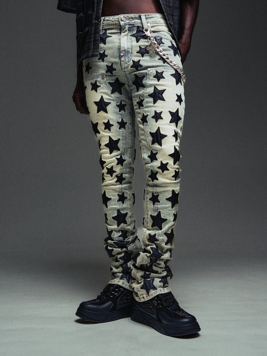 Vintage Blue Stars Denim V2 (Vintage-Blue-Stars-Denim-V2)