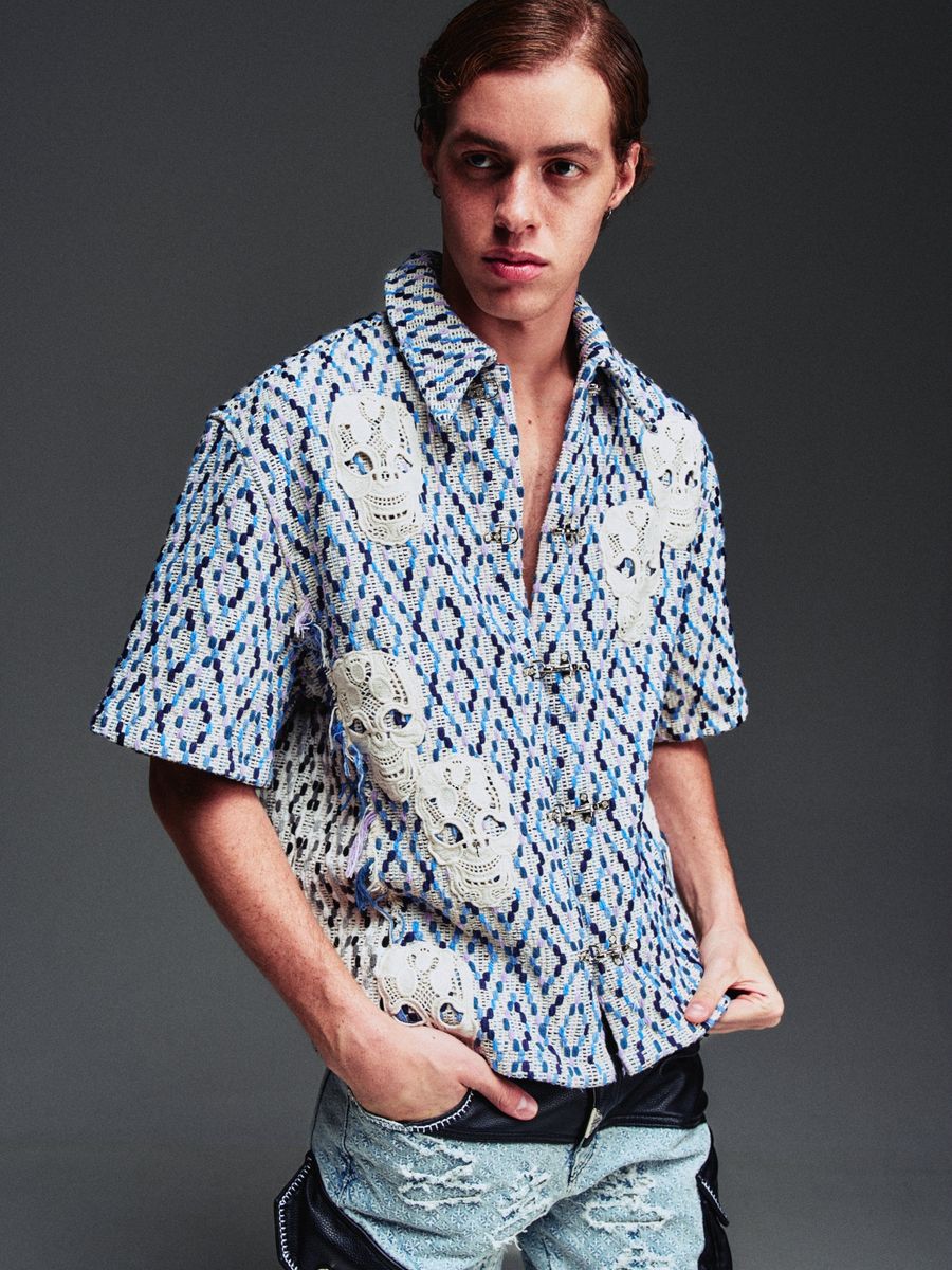 Ghost White Crochet Shirt (Ghost-White-Crochet-Shirt)