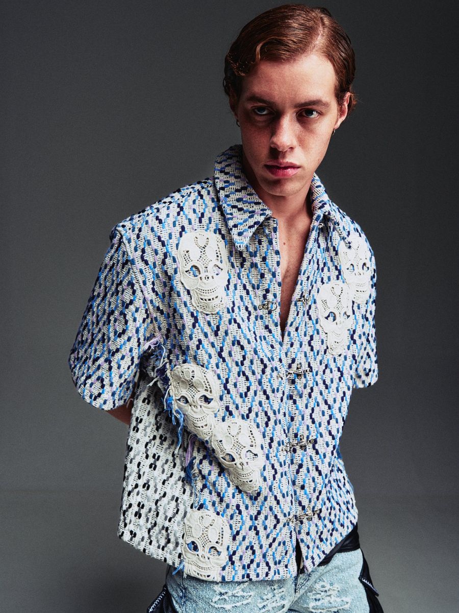 Ghost White Crochet Shirt (Ghost-White-Crochet-Shirt)