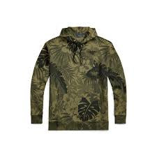 Polo hoodie green leaf