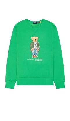 Polo sweater green bear