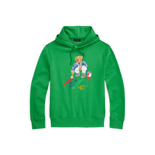 Polo hoodie green
