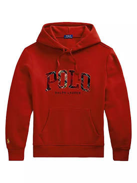 Polo hoodie red