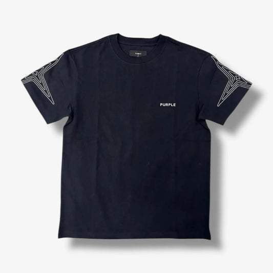 purple black shirt